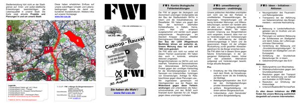 Bildhafte Darstellung des Flugblatt zum Thema Ideen/Initiativen/Umwelt zur Kommunalwahl 2009 - Link auf den Flyer als PDF
