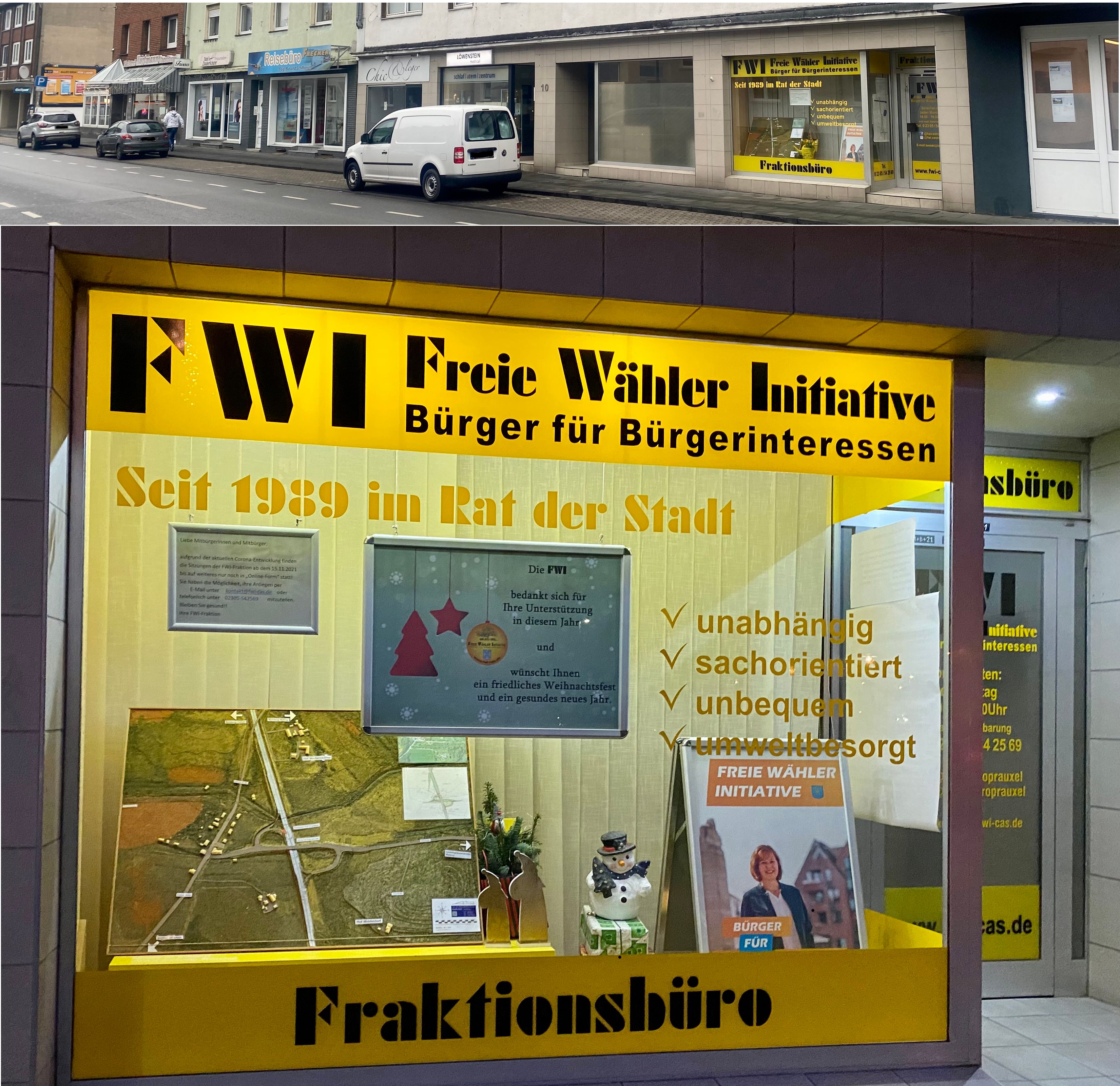 Foto: Die FWI-Geschäftsstelle auf der Ickerner Straße